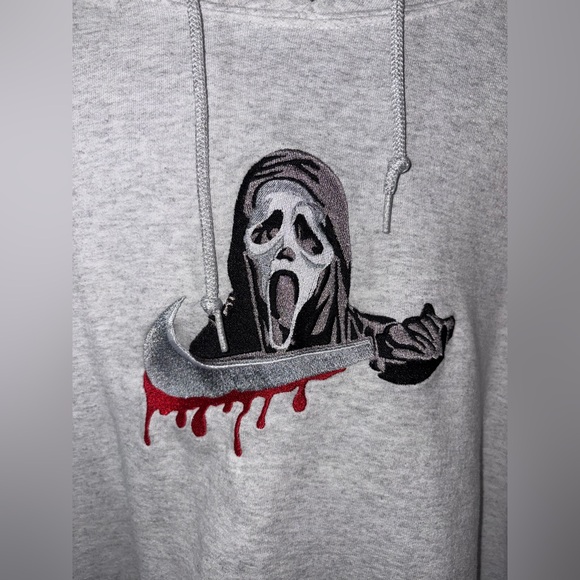 Scream/Ghostface Embroidered Nike hoodie - Picture 3 of 5